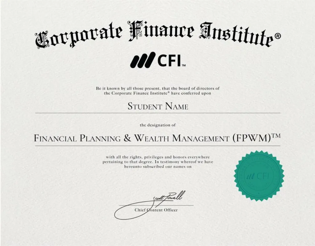 FPWM Certificate